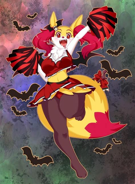 Vampire Cheerleader Braixen Pokémon Anime furry Pokemon Cute