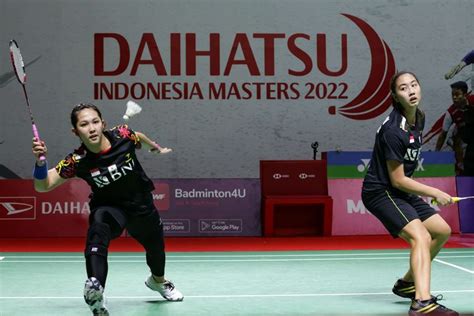 Foto Hasil Indonesia Masters 2022 Febby Ribka Tumbang Ganda Putri