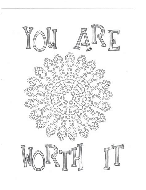 Self Love Coloring Pages