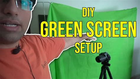 Diy Green Screen Setup At Home Youtube