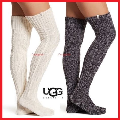 ugg accessories ugg cable knit over the knee socks thigh high boot poshmark