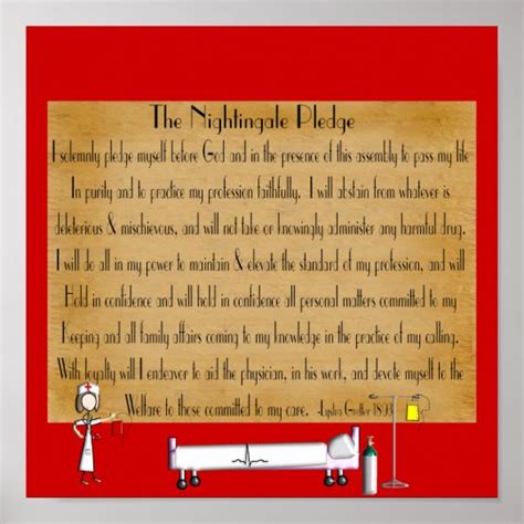 Florence Nightingale Pledge Poster Uk