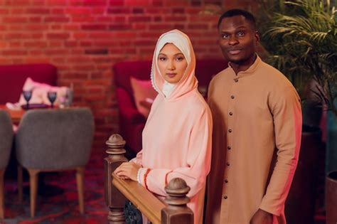 Premium Photo National Wedding Bride And Groom Wedding Muslim Couple During The Marriage