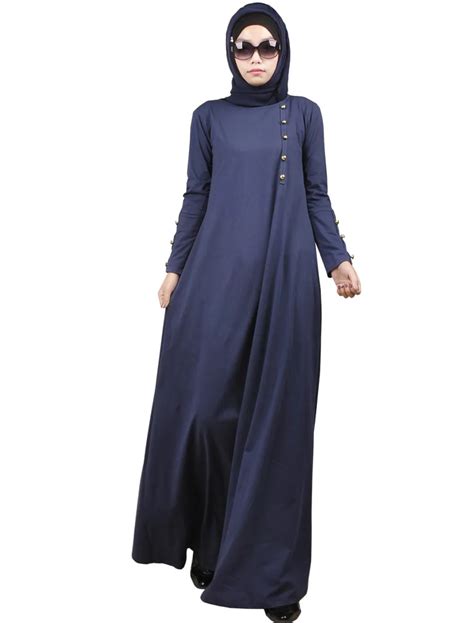 2016 New Arrival Muslim Cotton Long Dress For Women Malaysia Abayas In Dubai Turkish Ladies