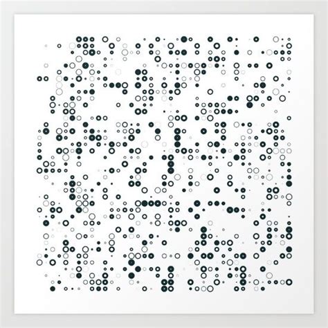 128 Binary Art Print Generative Art Generative Design Code Art