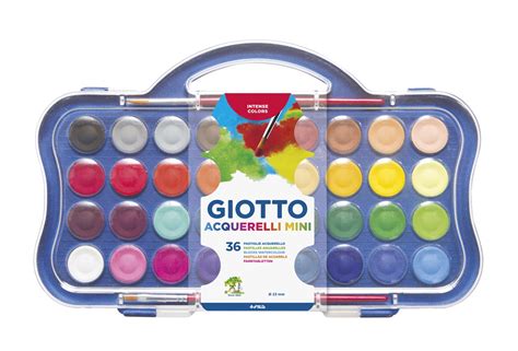 Farby wodne akwarelowe mini 36 kolorów Giotto :: Sklep Kleks