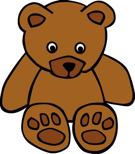Download Simple Teddy Bear Clip Art at Clker.com - vector clip art ...
