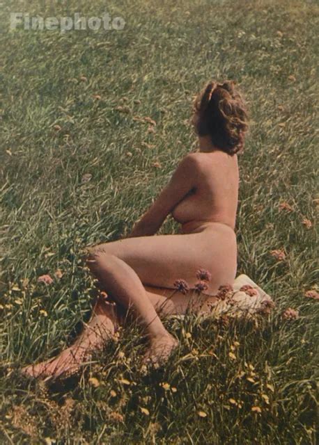 VINTAGE ORIGINAL EARLY COLOR FEMALE NUDE Germany Naturist Nudist Photo Art PicClick
