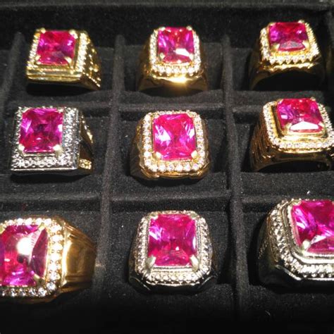 Jual Cincin Batu Merah Siam Rose Diamond Cutting Kotak Shopee Indonesia
