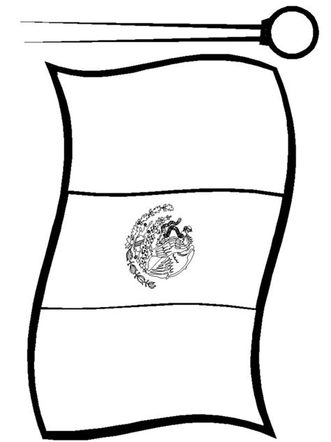 Free printable hard coloring pages for adults. Free Mexican Flag Black And White, Download Free Mexican ...