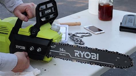 How To Replace A Chain On A Chainsaw Another Part Of Our Ryobi 40v 14