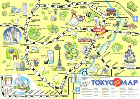 Maps Update Tourist Attractions Map In Japan And Tokyo For At Tokyo Map
