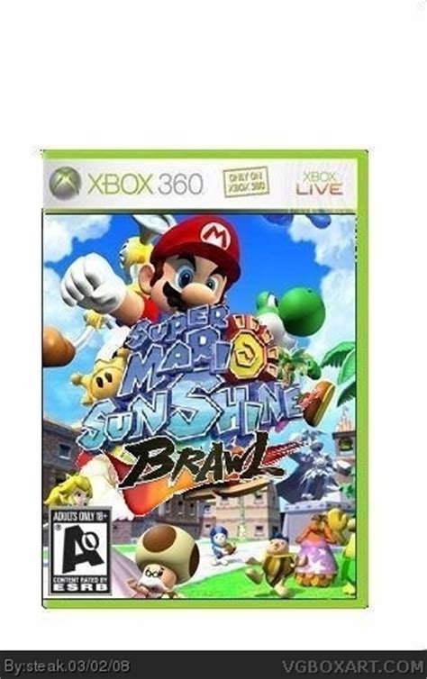 Mario Sunshine Brawl Xbox 360 Box Art Cover By Steak