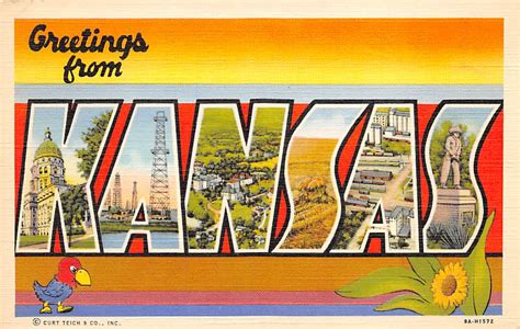 Kansas Postcards For Sale