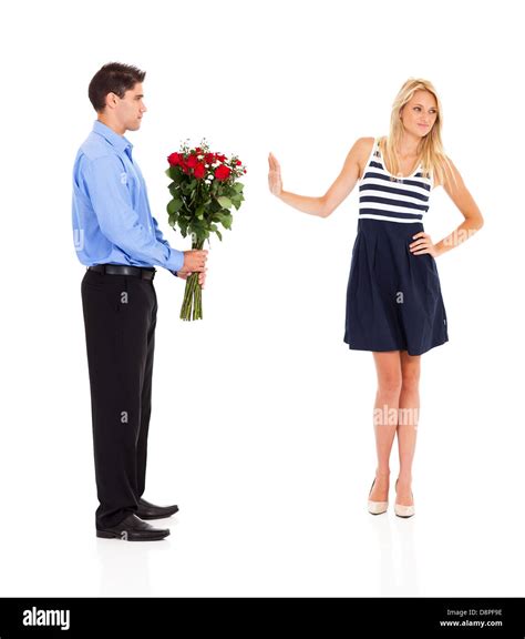 giving red roses sad woman cut out stock images and pictures alamy