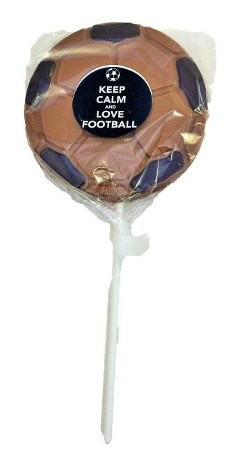 Chocolate Football Lolly