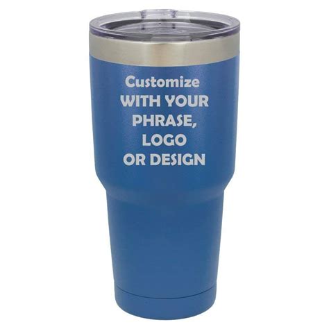 personalized 30 oz tumbler custom monogram insulated travel mug available in 7 colors and