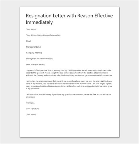 40 Best Resignation Letter Examples And Templates Word Pdf