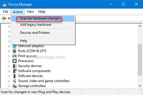 Scan For Hardware Changes Mos Tech Tips