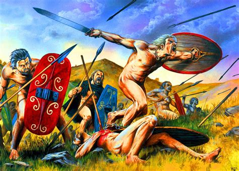 Battle Of Telamon Celtic Warriors Historical Warriors Warriors Illustration