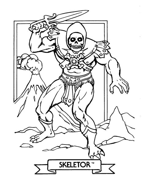 He Man Coloring Pages Sketch Coloring Page