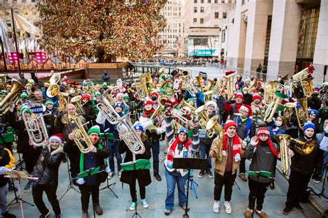 49th Annual Tuba Christmas At Rockefeller Center New York Social Diary