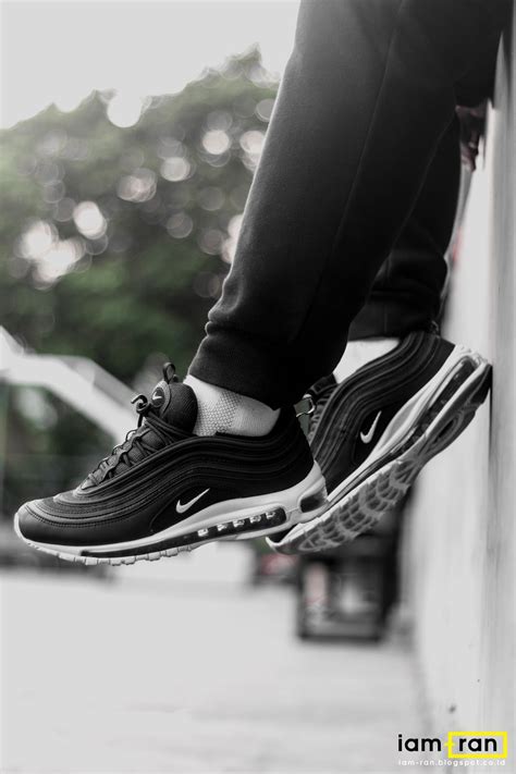 Iam Ran On Feet Zulfikar Ali Nike Air Max 97 Black And White