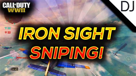 New Trying Iron Sight Sniping In Cod Ww2 Cod Ww2 Iron Sight Sniper