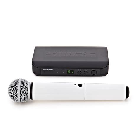 Shure Blx24uksm58 Wireless Mic System With Free White Mic Sleeve
