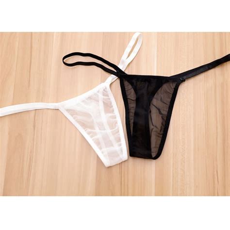 Mesh Transparent Thin T Back Women Low Waist Perspective G String