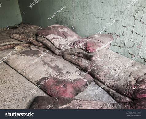 Horror Room Blood Stained Mattresses Stock Photo 728441551 Shutterstock
