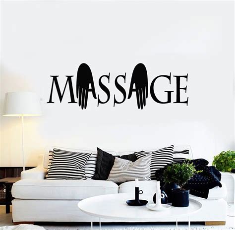 vinyl wall decal spa beauty massage room arm therapy relaxation sticke — wallstickers4you
