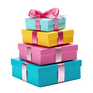 Pile Of Four Gifts Gifts Presents Pile Png Transparent Image And