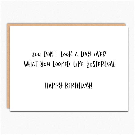 Funny Birthday Card Coworker Friend Birthday Card Sarcastic Etsy