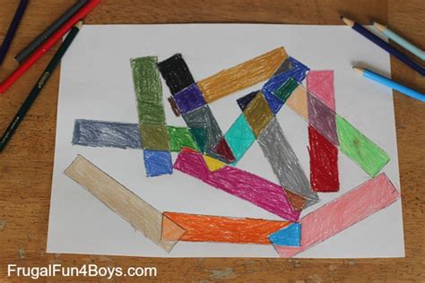 Geometric Art Project For Kids With Printable Coloring Pages