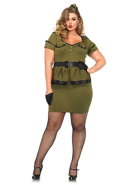 Army Gal Retro Pinup Wwii Ww2 1940s Nurse Adult Plus Size Costume 2x