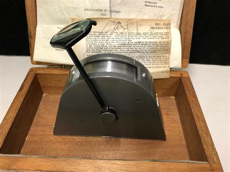 Hilger And Watts Vernier Angle Gage Model B Tb108 1 In Wooden Box Ebay