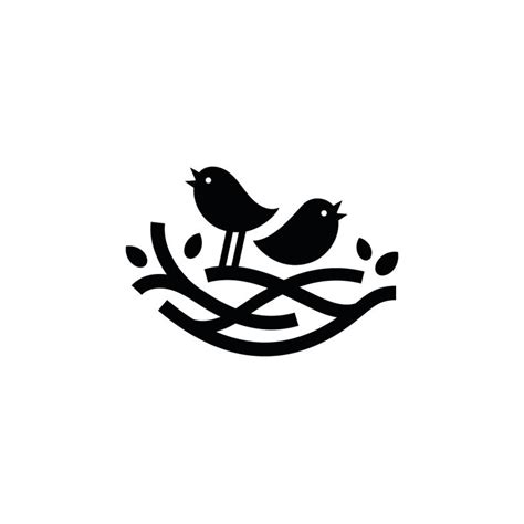 From Logolounge Book 11 Vector Logo Design Of Two Birds Within A Nest