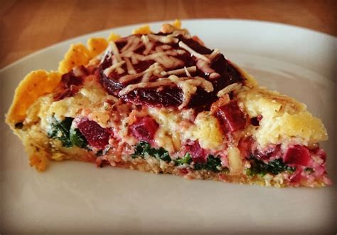 Hartige - taart -met-biet-pijnboompitten-en- spinazie Glutenvrij