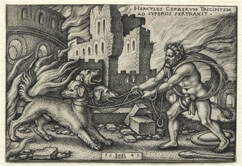 The Labors Of Hercules Hercules Dragging Cerberus From The Underworld