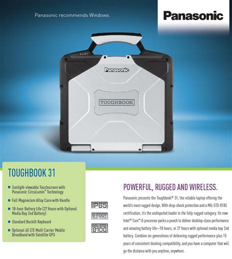 Configure Price And Buy The Panasonic Toughbook Cf 31 Mk5