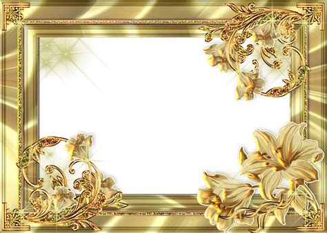 Download Gold Flower Frame PNG Photos - Free Transparent ...