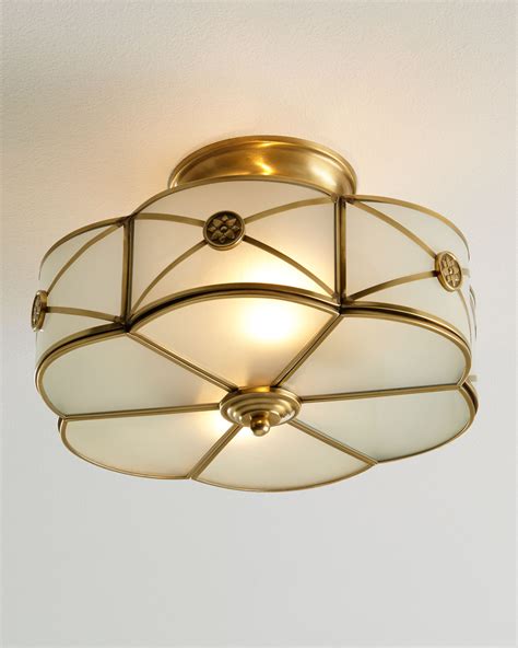 Many of our flush mount ceiling lights allow you to choose a matching light shade separately, giving you the flexibility to match a light fixture to your inspired by dynamic designs of the 1950s, our zelda ceiling light makes a bold first impression. Preston 2-Light Semi-Flush-Mount Ceiling Fixture | Neiman ...