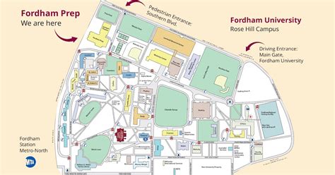 Fordham University Campus Map World Map Gray