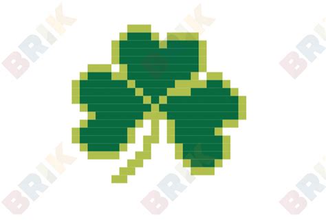 Clover Leaf Pixel Art Brik