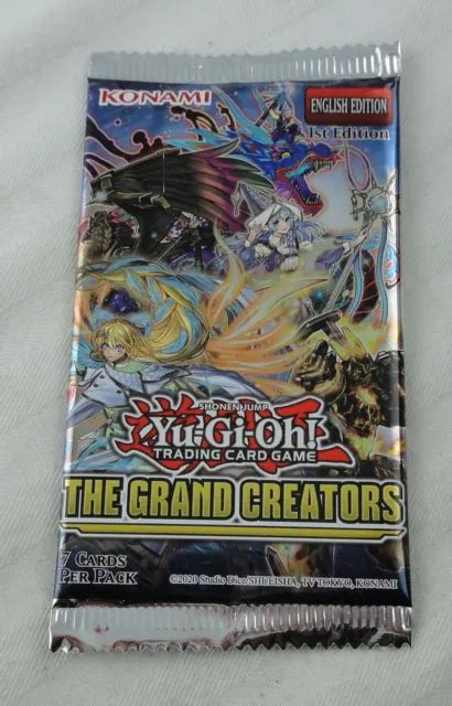 Yu Gi Oh The Grand Creators Sealed 7 Card Booster Pack Kon85580