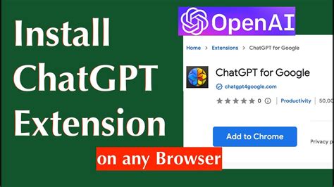How To Install ChatGPT Extension On Google Chrome ChatGPT For Google Extension For Any