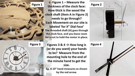 How To Choose The Right Size Clock Movements And Hands Bear Woods Supply