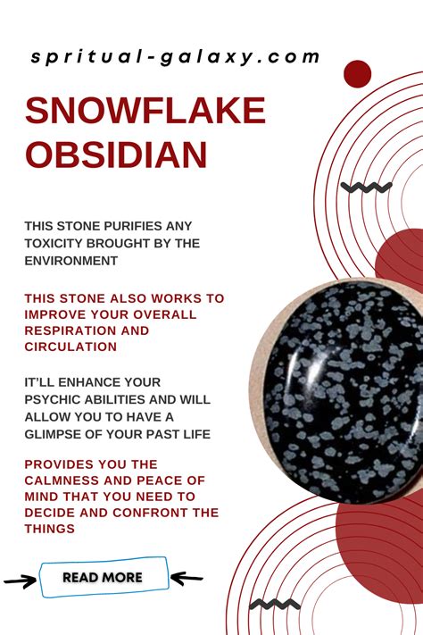 Snowflake Obsidian Meaning Healing Properties Benefits And Everyday