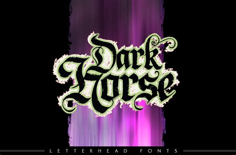 Lhf Dark Horse Blackletter Fonts On Creative Market